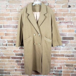 Women's Wool Camel Coat - Size 22W Custom Tailored